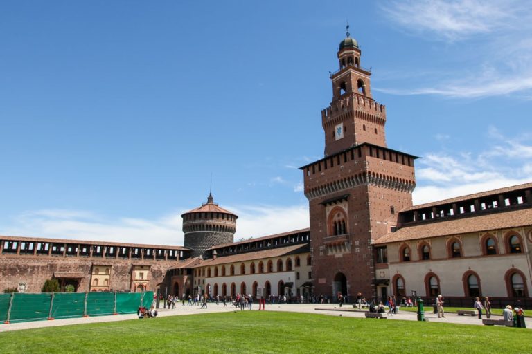 castello sforzesco, milan,
