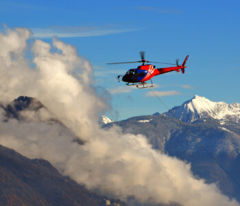 Helicopter transfer from Milan and Geneva