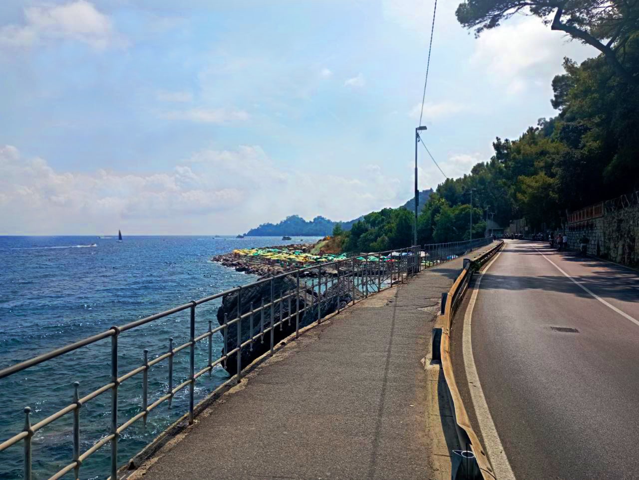 Portofino to Santa Margherita road Portofino to Santa Margherita road