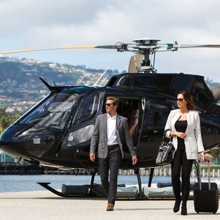 Helicopter transfer from Milan airport to city - business vip transfer