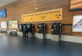 Ticket machines for Täsch to Zermatt train