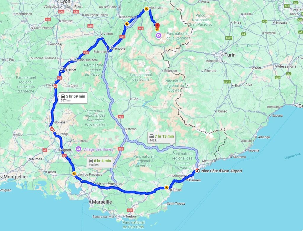 Nice to Méribel road Nice to Méribel road