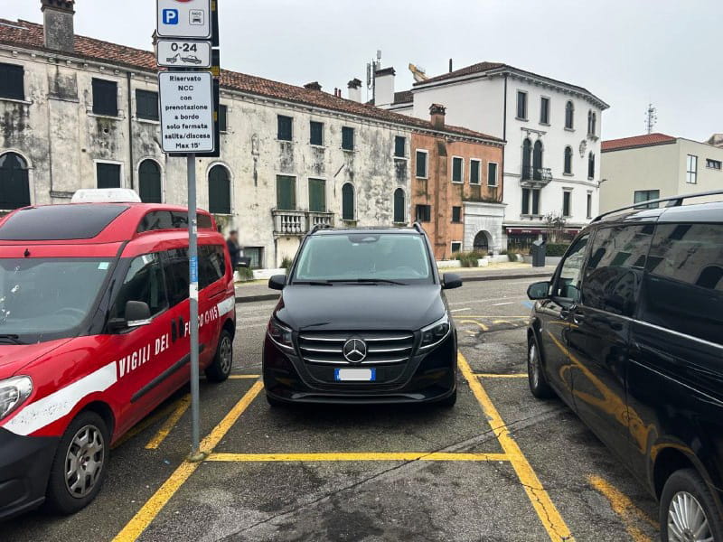 Taxi Parking at Piazzale Roma Venice Taxi Parking at Piazzale Roma Venice