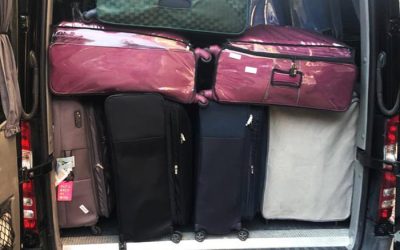 Mercedes Sprinter capacity 15 suitcases