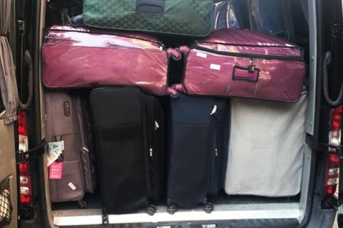 Mercedes Sprinter capacity 15 suitcases